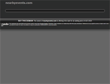 Tablet Screenshot of nearbyevents.com